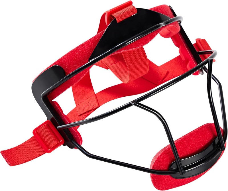 Yuyongshuai Softball Face Mask Defense Liner, Includes: 1 Forehead Pad, 2 Side Pads, 2 Chin Cups, 1 Ponytail Strap, 1 Large Super Glue Magic Hook - Image 2